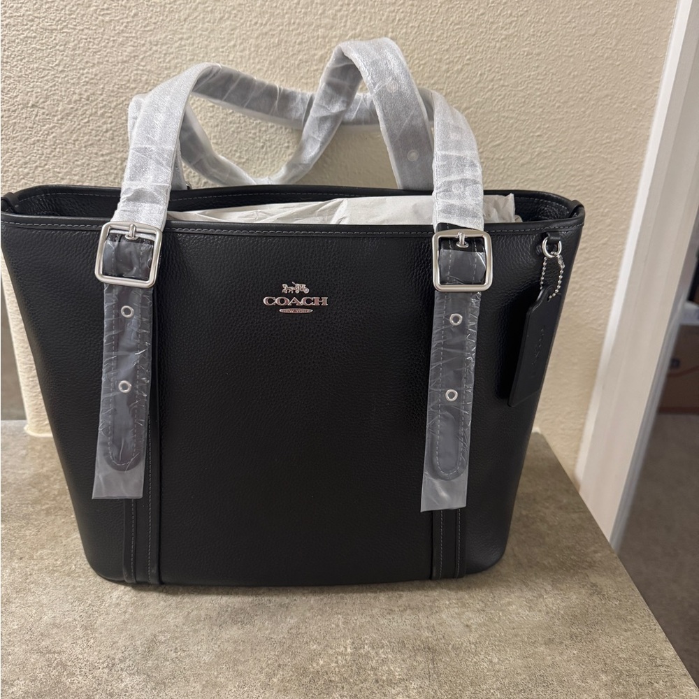Coach Black Ashton Leather Tote